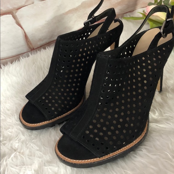 Via Spiga leather suede ankle strap shoes size 8M - Picture 4 of 11